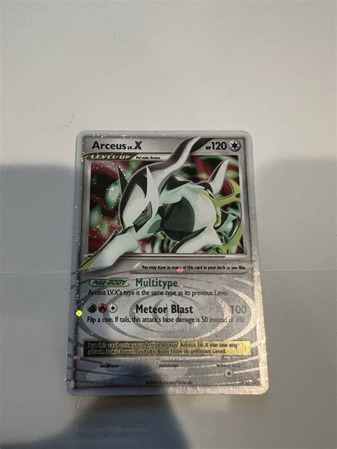 Arceus Lv X Dp Diamond Peal Promos Black Star Holo Rare