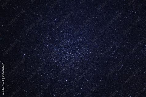 The starry sky. Deep space. A star cluster. A galaxy with a dense star cluster. Stock Photo ...