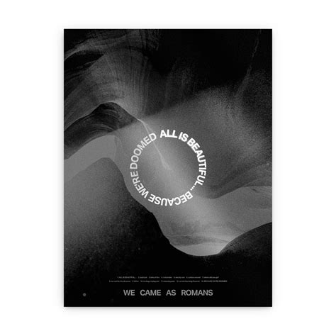 ALL IS BEAUTIFUL... BECAUSE WE'RE DOOMED Screen Printed Poster – We