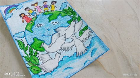 World Peace Drawing Idea For School Competitions | #World #Peace # ...