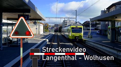 cab ride Führerstandsmitfahrt Langenthal Wolhusen YouTube