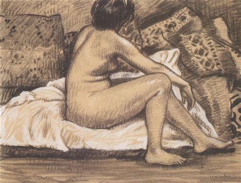 Seated Nude From Behind 1905 Theophile Steinlen WikiArt Org