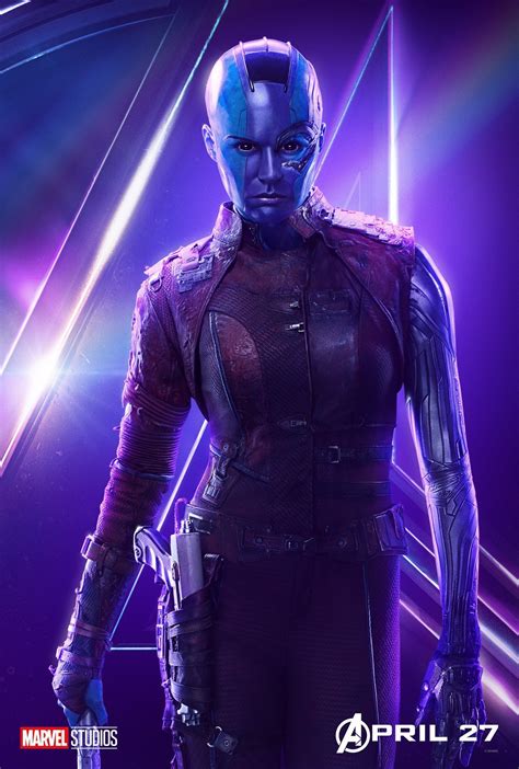 Poster Avengers Infinity War Nebula Karen Gillan