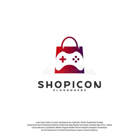 Game Shop Logo Template Design Vector Stock Vector - Illustration of ...