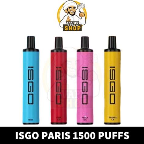 Best ISGO Paris Disposable Vape 1500 Puffs In UAE Dubai