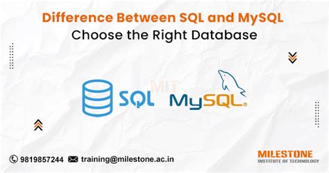 Difference Between Sql And Mysql Choose The Right Database