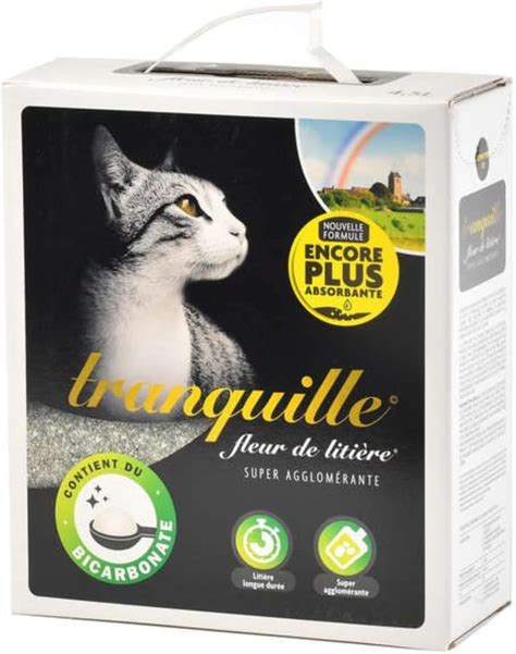 Tranquille Litière pour Chat Super Agglomérante 4 5L Amazon fr