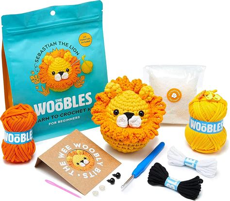 The Woobles Beginners Crochet Kit With Easy Peasy Yarn Crochet Kit For