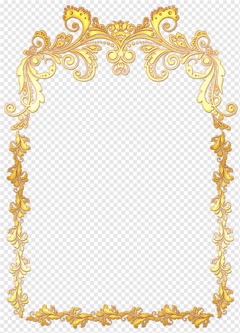 Marco Decorativo Dorado Png Pngwing