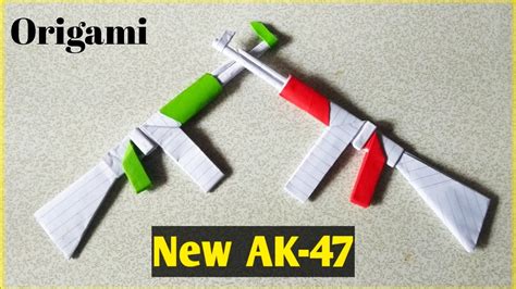 Origami Senjata Cara Membuat Senjata Ak How To Make An Ak