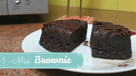 Easy 1 Min BROWNIE In A Microwave YouTube