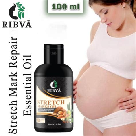 Ribva Present Stretch Marks Removal Oil Natural Heal Pregnancy Hip