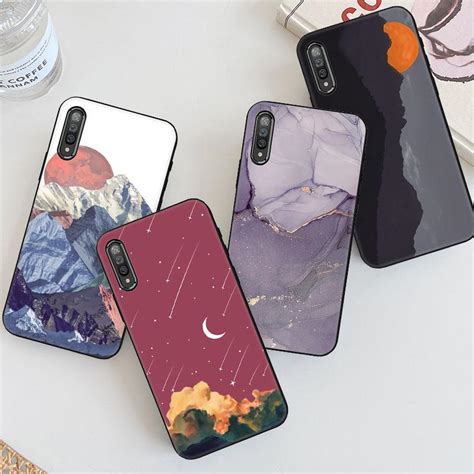 Cheap Romantic Meteor Moon Clouds Soft Silicone Phone Case For Iphone