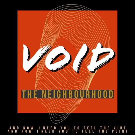 new design of the void album cover by the neighbourhood Music Posters ...