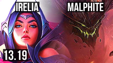 IRELIA Vs MALPHITE TOP 7 Solo Kills 7 1 3 1100 Games 1 2M