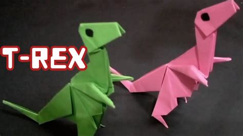 How To Make An Origami Dinosaur T Rex Origami T Rex Origami