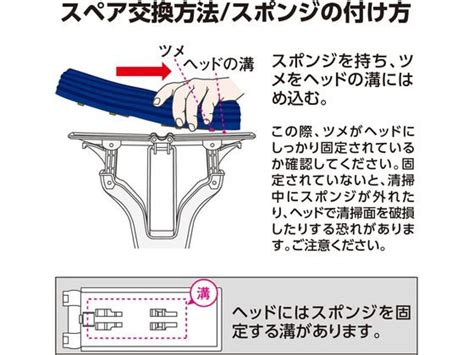 テラモト 吸水スポンジモップv型 スペア付 Cl 844 600 0 1本（ご注文単位1本【直送品】 包装用品・店舗用品の通販 シモジマ