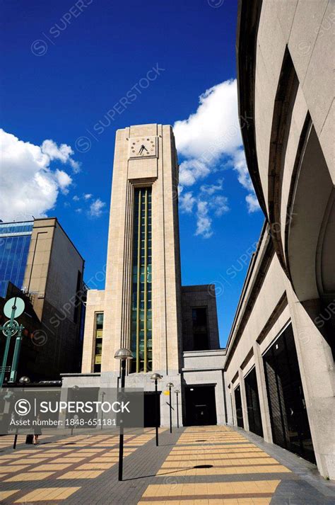 Tower At The Gare Du Nord Railway Station Noordstation St Josse