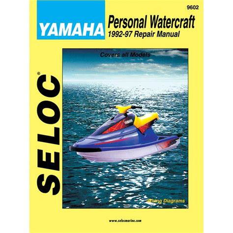 Seloc Marine Engine Maintenance And Repair Manuals Yamaha PWC 1992 1997