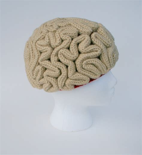 Crochet Pattern Brain Beanie Brain Hat Crochet Brain - Etsy