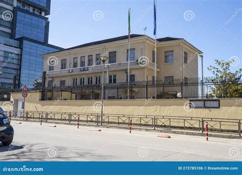 Italian Embassy Building In Tirana Albania Editorial Photo Image Of Residence Member 272785106