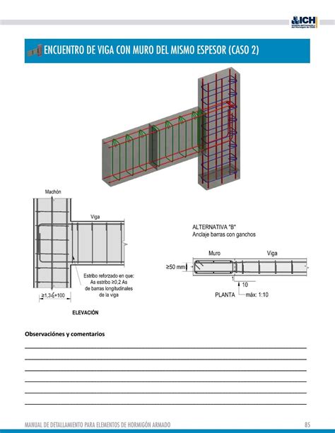 Manual De Detallamiento Para Elementos De Hormig N Armado By Instituto