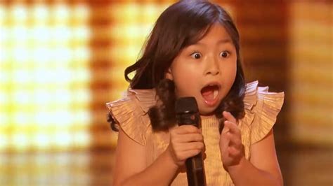 Americas Got Talent 9 Year Old Singer Earns Golden Buzzer With