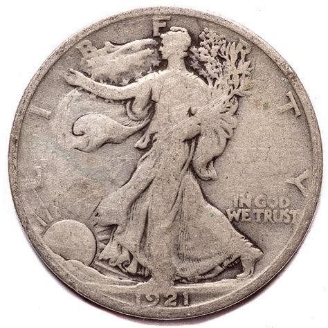 1921-D Walking Liberty Silver Half Dollar - Numismax