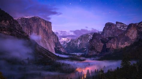 Yosemite National Park Winter Scenery Wallpapers Wallpaper Cave