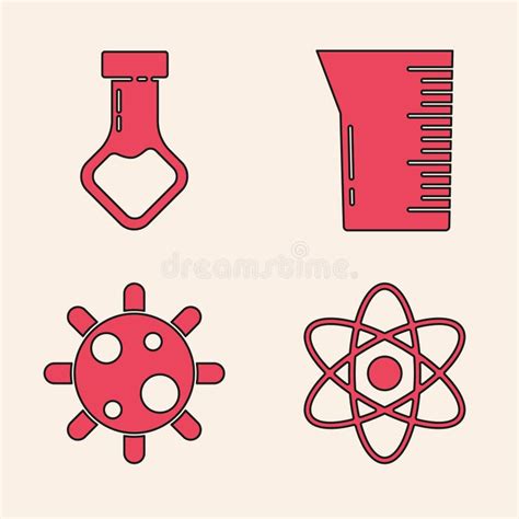 Set Laboratory Glassware Chemical Formula Sulfur Dioxide So2 Test