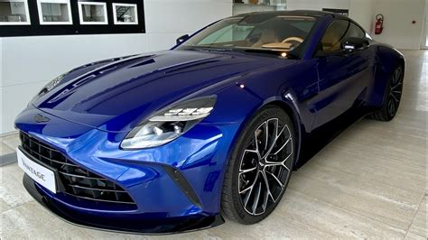 New Aston Martin Vantage In Ion Blue Walkaround YouTube