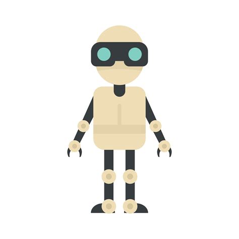 Chatbot icon, flat style 14576995 Vector Art at Vecteezy