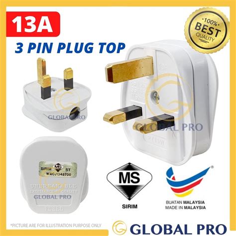 Sirim A Plug Top Premium A Fused Pin Plug Diy Extension Shopee