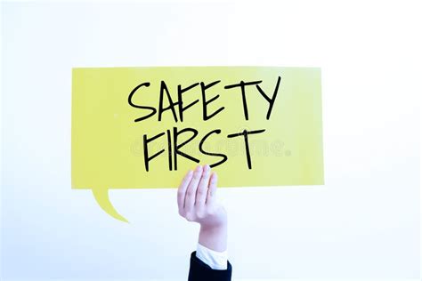 Handwriting Text Safety First Business Approach Avoid Any Unnecessary