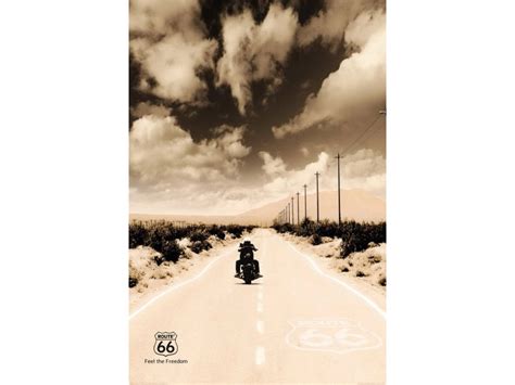 Maxiposter 61 Cm X 91 5 Cm Route 66 Biker Koupit V OBI