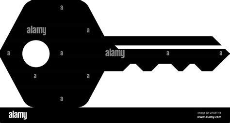 One Simple Key Symbol Key To Lock Unlock Access Vector Illustration