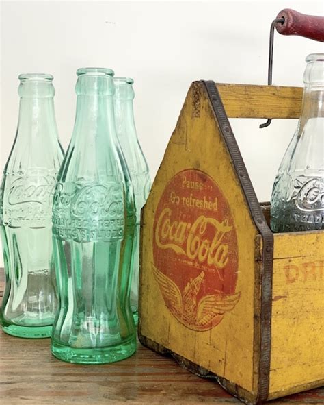 Vintage Glass Coke Bottles