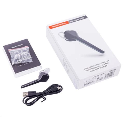 Plantronics Voyager 3200 UC Bluetooth Headset With USB Adaptor (Carbon ...