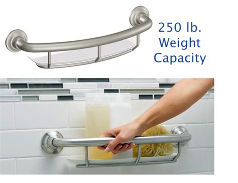 Grab Bars Shower Rails Safety Handle Shelf Handicap Bathroom Bath Bar