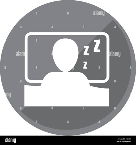 Person Sleeping Icon Image Vector Illustration Design Stock Vector