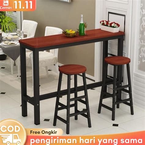 Jual Meja Bar Minimalis Meja Cafe 180CM Meja Panjang Meja Tamu