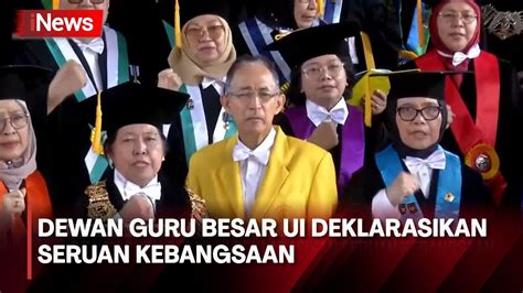 Runtuh Hukum Dan Etika Kampus Bersuara Dewan Guru Besar UI