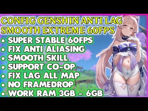 Config Genshin Impact Anti Lag Smooth Extreme Fps Work All Device