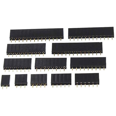 Pcs Mm Pin Stright Female Single Row Pin Header Strip Pcb