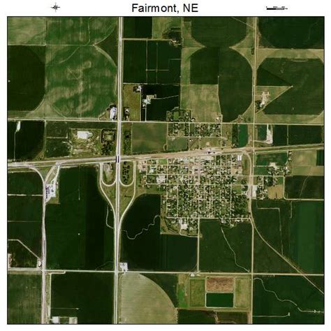 Aerial Photography Map of Fairmont, NE Nebraska