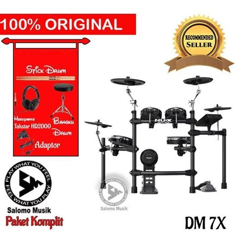 Jual Drum Drum Elektrik Digital Drum Electric Nux Dm7X Dm 7X Shopee