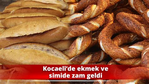 Kocaelide Ekmek Ve Simide Zam Geldi