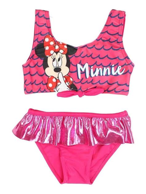 Disney Maillot De Bain Fille Imprim Minnie Rose Kiabi Nu