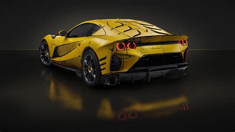 Custom Ferrari Competizione Features A Sketched Livery