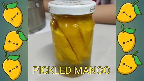 How To Make Pickled Mango Burong Mangga Youtube